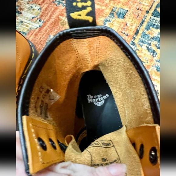 Dr Martens 1460 Leather Pumpkin Orange size 6 Boots - Picture 7 of 7